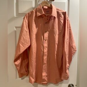LL Bean Mens Wrinkle Resistant Shirt Large Regular Button Down Long Sleeve
